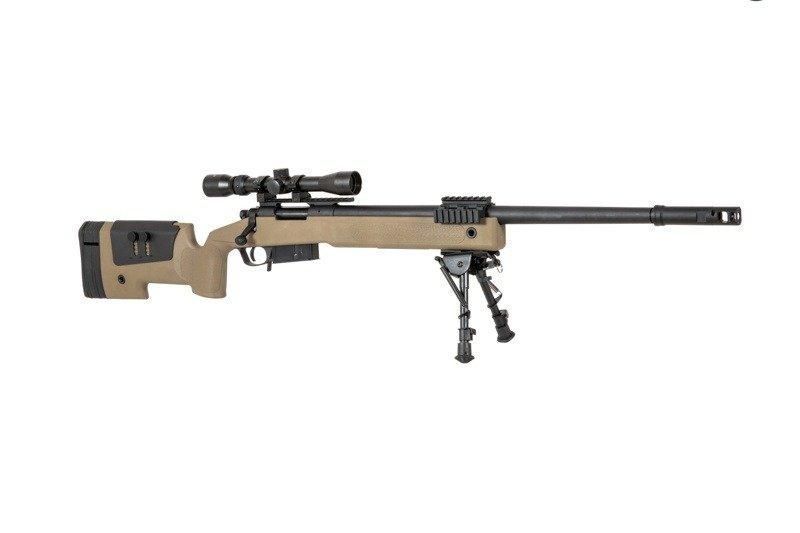 Снайперская винтовка SA-S03 CORE&trade; с оптикой и сошками - tan [Specna Arms] (для страйкбола) SPE-03-026063 фото