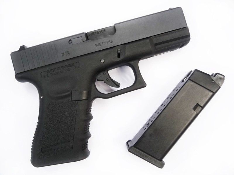 ПИСТОЛЕТ GLOCK 19 GEN.3 METAL GBB GREEN GAS - Black [WE] (для страйкбола) 012104 фото