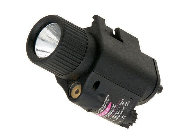 Пистолетный фонарь 350lm с ЛЦУ Combo - Black [PCS] (для страйкбола) CL15-0003R фото