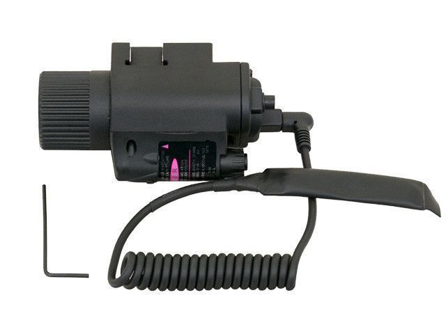 Пистолетный фонарь 350lm с ЛЦУ Combo - Black [PCS] (для страйкбола) CL15-0003R фото