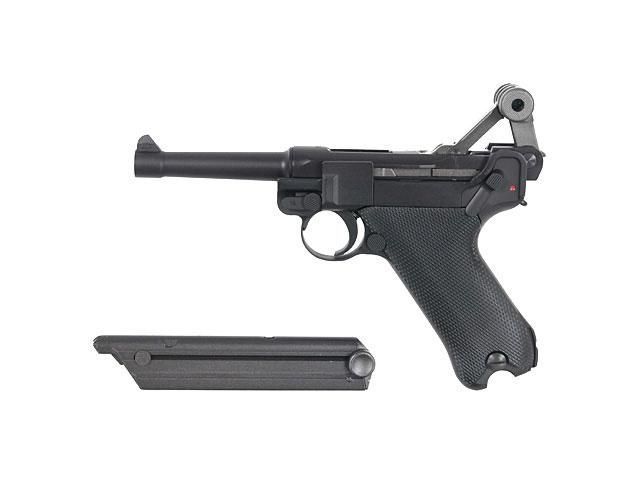 Страйкбольний пістолет P08 M FULL METAL WE-P001 - Black [WE] (для страйкболу) GGB-0336TM фото