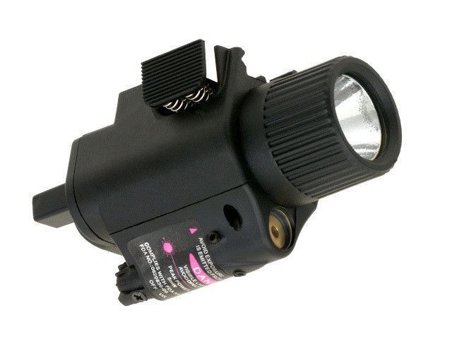 Пистолетный фонарь 350lm с ЛЦУ Combo - Black [PCS] (для страйкбола) CL15-0003R фото