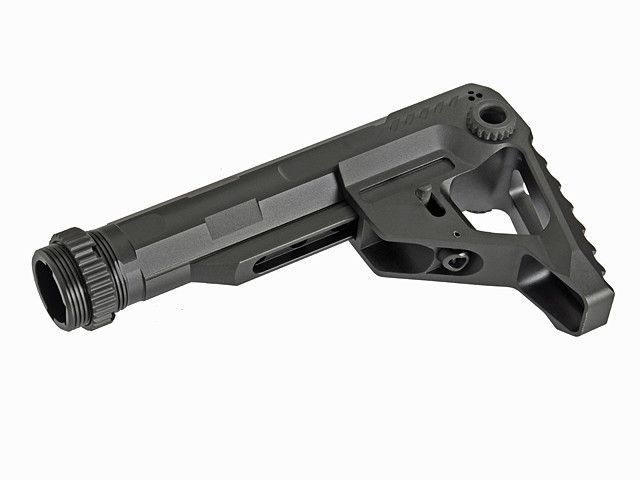 Алюмінієвий приклад PDW - Black [KUBLAI] (для страйкболу) AS.G108-BK фото