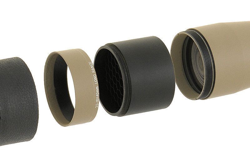 Osłona antyrefleksyjna obiektywu lunety o średnicy 40mm - Black [Aim-O] (для страйкбола) AO 5323-BK фото