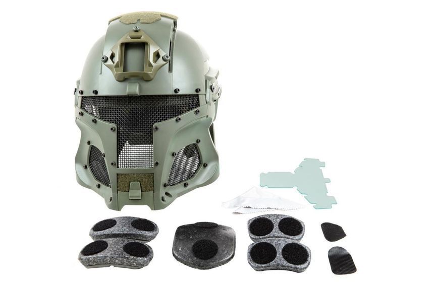Страйкбольный аналог hełmu Warrior - Olive Drab [Ultimate Tactical]&nbsp;(для страйкболу) UTT-21-024368 фото