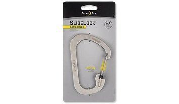 Nite Ize - SlideLock Carabiner #6 - Stainless - CSL6-11-R6 (для страйкболу) 13252 фото