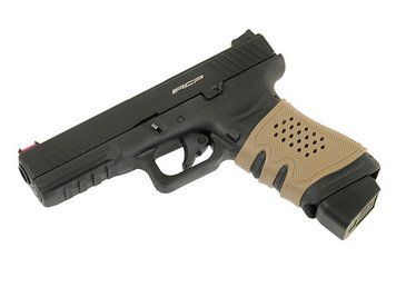 Антискользящая накладка на рукоять для пистолетов GLOCK &mdash; TAN [Big Dragon] (для страйкбола) 4720 фото