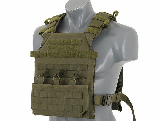 Штурмовий Plate Carrier з аналогом балістичних пластин - Olive [8FIELDS] (для страйкболу) M51611027-1-OD фото