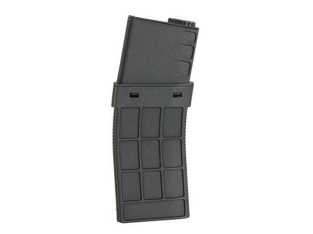 Полимерный магазин Mid-Cap на 220 шаров для M16/M4/AR-15/SCAR16 - Black [BattleAxe] (для страйкбола) FBP2357 фото