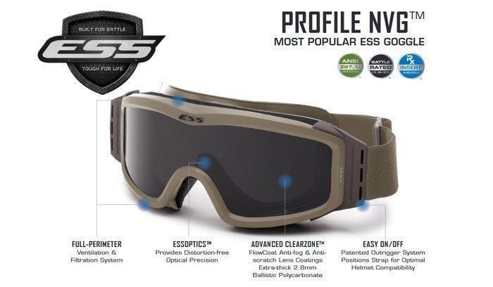 ESS - Profile NVG Goggles ISSUE 3LS - Black - 740-0397 (для страйкболу) 12746 фото