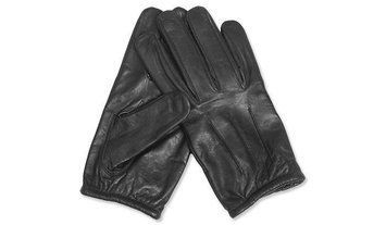 Mil-Tec - Leather Gloves with Kevlar&reg; - Black - 12503002 (для страйкболу) 16163 фото