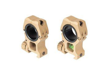 Montaż lunety 25.4-30mm M10 z libellą - Dark Earth [AIM-O] (для страйкболу) AMO-10-026257 фото