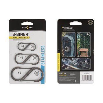 Nite Ize - S-Biner Set #2, #3, #4 - Stainless - SB234-03-11 7339 фото