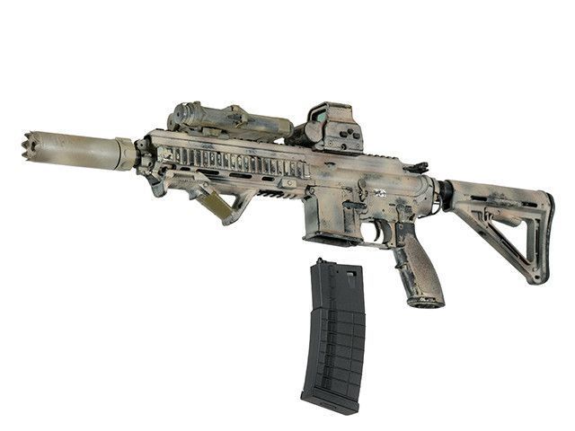 Магазин DMAG зі змінною місткістю 30/130 кульок для HK416/M4 - Black [D-DAY] (для страйкболу) MAG-HS-BK фото