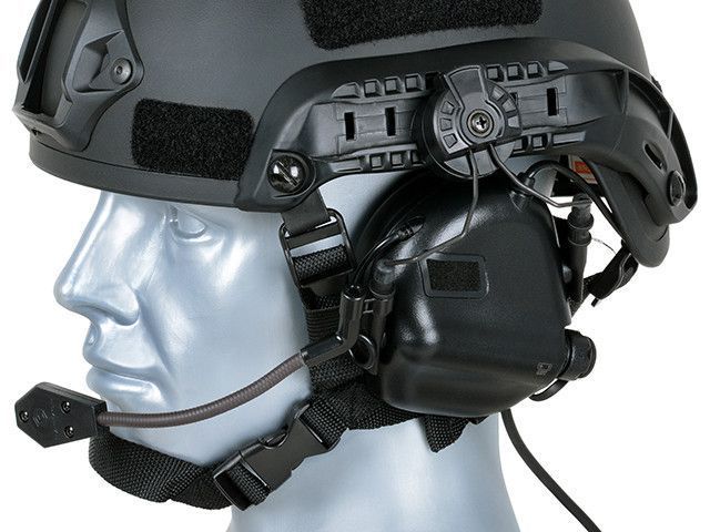 M32H Активные наушники с микрофоном для каски FAST - BK [EARMOR] M32H-BK-MOD3 фото
