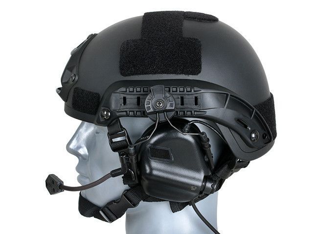 M32H Активные наушники с микрофоном для каски FAST - BK [EARMOR] M32H-BK-MOD3 фото