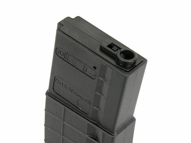 Магазин DMAG зі змінною місткістю 30/130 кульок для HK416/M4 - Black [D-DAY] (для страйкболу) MAG-HS-BK фото