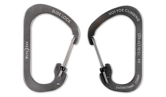 Nite Ize - SlideLock Carabiner #4 - Stainless - CSL4-11-R6 (для страйкбола) 12890 фото