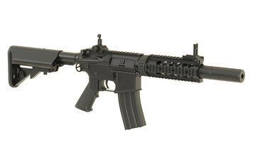 Карабин M4 CQB with silencer ABS CM.513 (без АКБ и ЗУ) &ndash; Black [CYMA] CM.513-BK фото