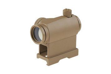 Аналог коліматорного прицілу Compact III (високий + низький монтаж) &mdash; tan [Theta Optics] (для страйкболу) THO-10-016567 фото