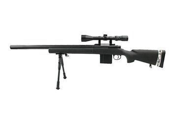 Страйкбольная винтовка снайперская MB4404D - с оптикой и сошками [WELL] (для страйкбола) WEL-03-006017 фото
