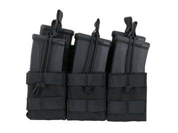 Тройной подсумок на 6 магазинов M4/M16/AR-15 - Black [8FIELDS] (для страйкбола) M51613094-BK фото