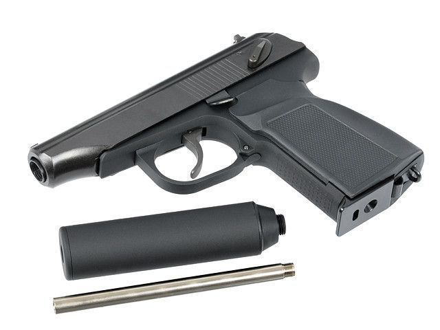 WE-MK GBB Pistol - Black [WE] (для страйкболу) WE-MA001-BK фото