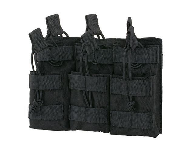 Тройной подсумок на 6 магазинов M4/M16/AR-15 - Black [8FIELDS] (для страйкбола) M51613094-BK фото