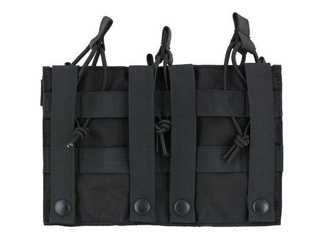 Тройной подсумок на 6 магазинов M4/M16/AR-15 - Black [8FIELDS] (для страйкбола) M51613094-BK фото