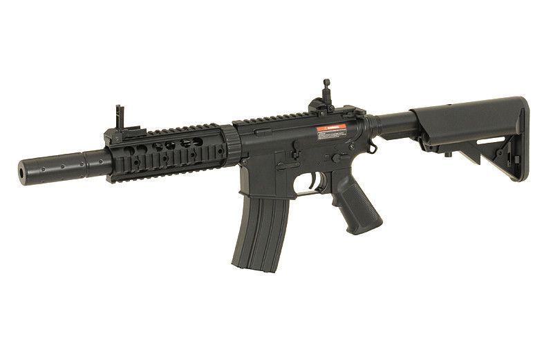 Карабін M4 CQB with silencer ABS CM.513 (без АКБ та ЗП) &ndash; Black [CYMA] CM.513-BK фото