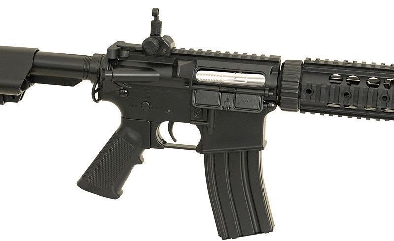 Карабін M4 CQB with silencer ABS CM.513 (без АКБ та ЗП) &ndash; Black [CYMA] CM.513-BK фото
