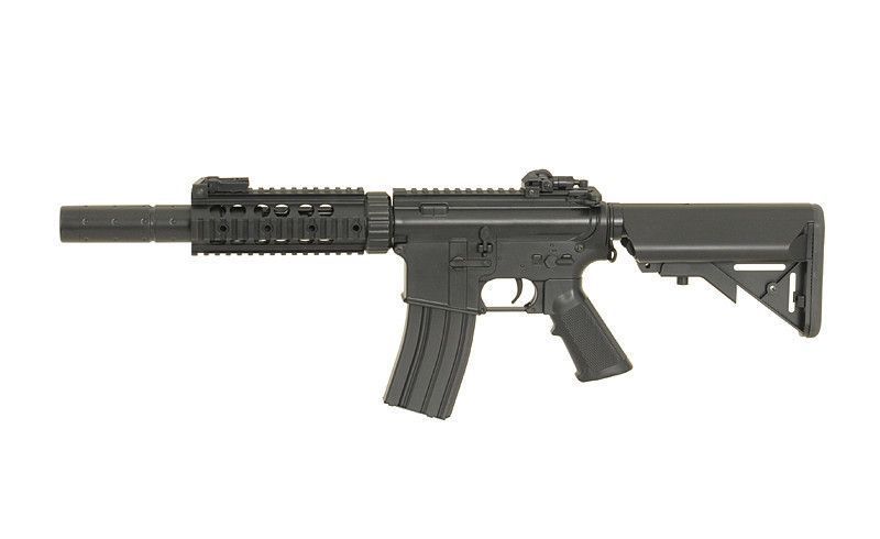 Карабін M4 CQB with silencer ABS CM.513 (без АКБ та ЗП) &ndash; Black [CYMA] CM.513-BK фото