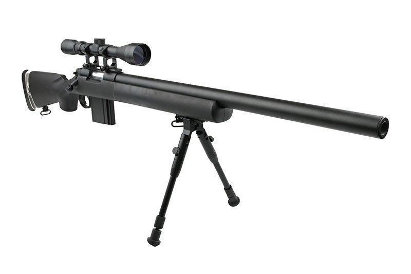 Страйкбольная винтовка снайперская MB4404D - с оптикой и сошками [WELL] (для страйкбола) WEL-03-006017 фото