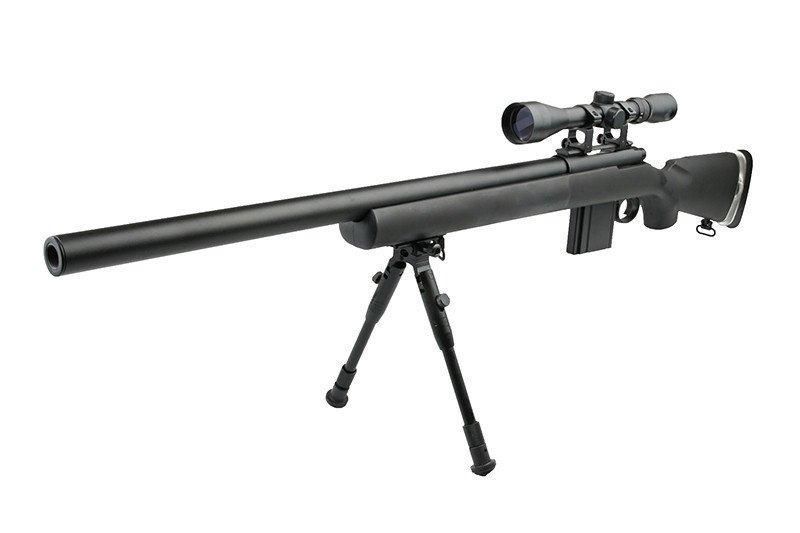 Страйкбольная винтовка снайперская MB4404D - с оптикой и сошками [WELL] (для страйкбола) WEL-03-006017 фото