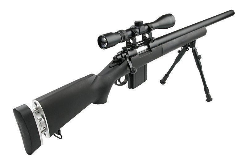 Страйкбольная винтовка снайперская MB4404D - с оптикой и сошками [WELL] (для страйкбола) WEL-03-006017 фото