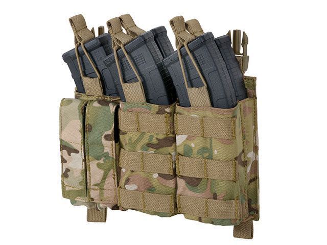 Тройной пистолетно-винтовочный подсумок Buckle Up AK/9 мм - Multicam [8FIELDS] M51613203-CP фото