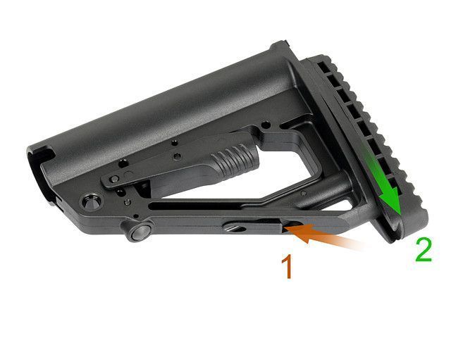 Приклад для AEG AK12/AKM/AK74 - Black [D-DAY] (для страйкбола) STK-007 фото