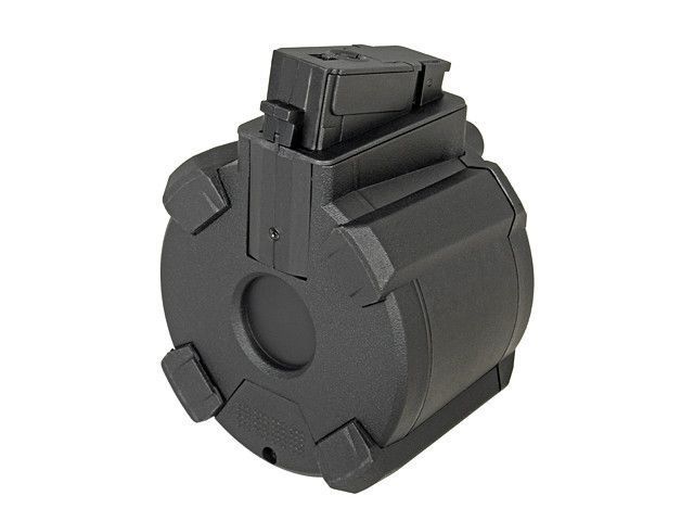 Електробункерний магазин на 1200 кульок для AK - Black [BattleAxe] (для страйкболу) FBP2281BK фото
