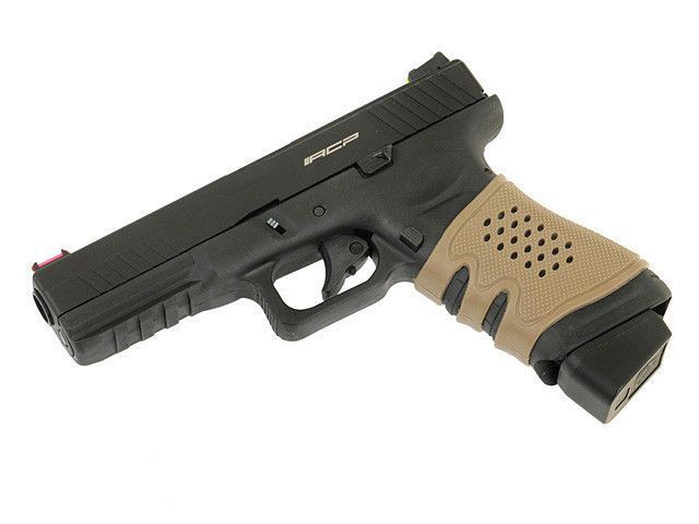Гумова накладка для рукоятки пістолета серії Glock - Dark Earth [KUBLAI] (для страйкболу) AS.G113-DE фото