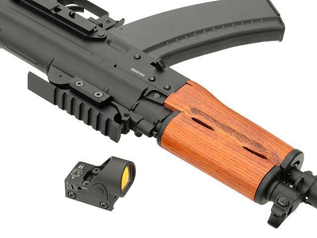 Przedłużona szyna montażowa na kolimator do AKS-74U - Black [5KU] (для страйкболу) 5KU-276-BK фото