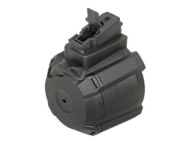 Електробункерний магазин на 1200 кульок для AK - Black [BattleAxe] (для страйкболу) FBP2281BK фото