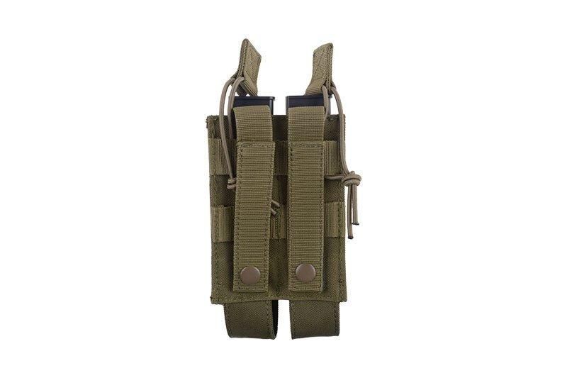 Podw&oacute;jna ładownica na magazynek do pistoletu maszynowego - oliwkowa [GFC Tactical] (для страйкболу) GFT-19-020784 фото