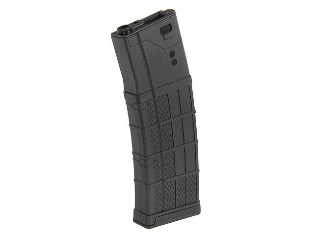 Polimerowy magazynek 450 kulek 416/SCAR16/AR15 - Black [BattleAxe] (для страйкболу) FBP2302 фото