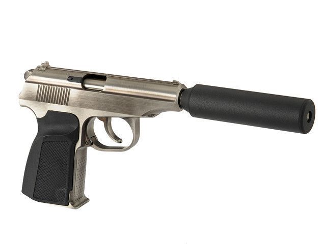 WE-MK GBB Pistol - Silver [WE] (для страйкболу) GGB-0384TS фото