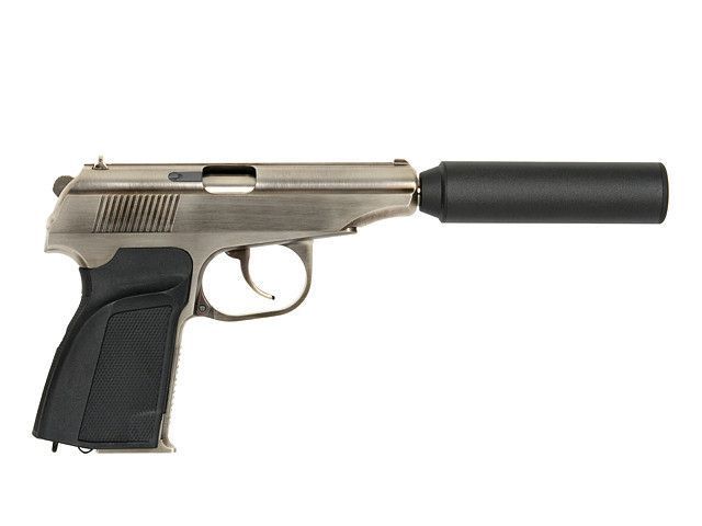 WE-MK GBB Pistol - Silver [WE] (для страйкболу) GGB-0384TS фото