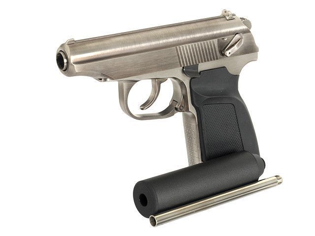 WE-MK GBB Pistol - Silver [WE] (для страйкболу) GGB-0384TS фото