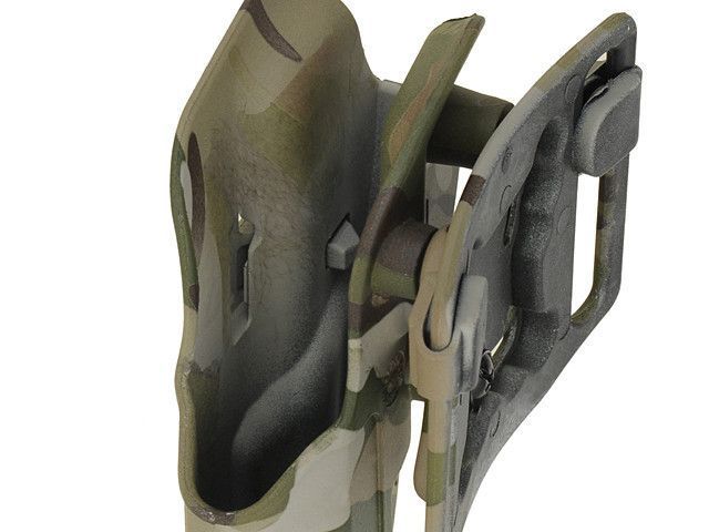 Кобура пистолетная бистрого извлечения с блокировкой для Beretta M92 - Multicam [Emerson] (для страйкбола) EM6095A фото