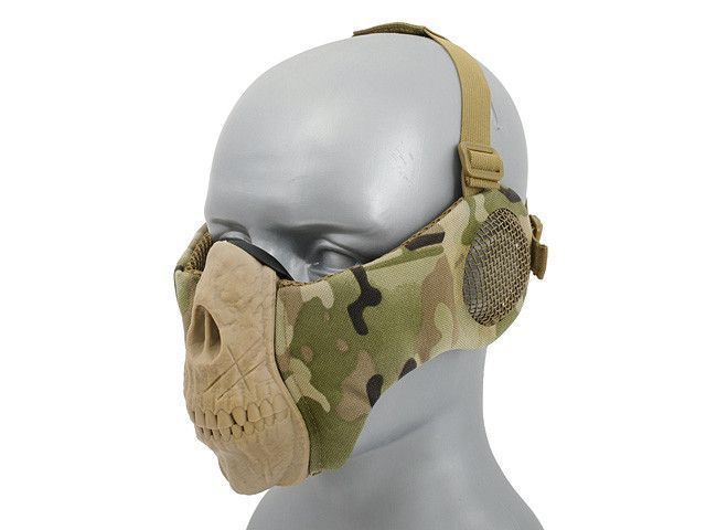 Maska SKULL FACE z ochroną uszu - Multicam [CS]&nbsp;(для страйкбола) FBP2378CP фото