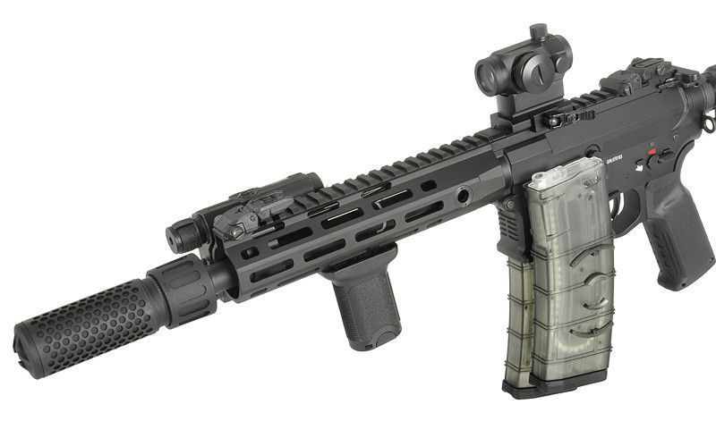 P&oacute;łprzezroczysty magazynek na 150 kulek do AR15 [BattleAxe] (для страйкболу) FBP2383 фото