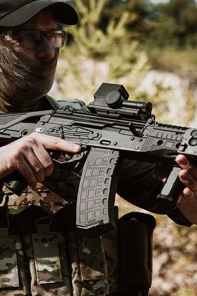 Магазин Green Gas для газових автоматів AK12 GM (35 кульок) [WELL PRO] (для страйкболу) WE09-GM-MAG фото